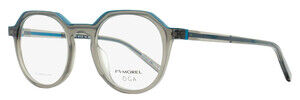 Morel Oga Kolor Eyeglasses 10174O GB03 Transparent Gray/Blue 50mm